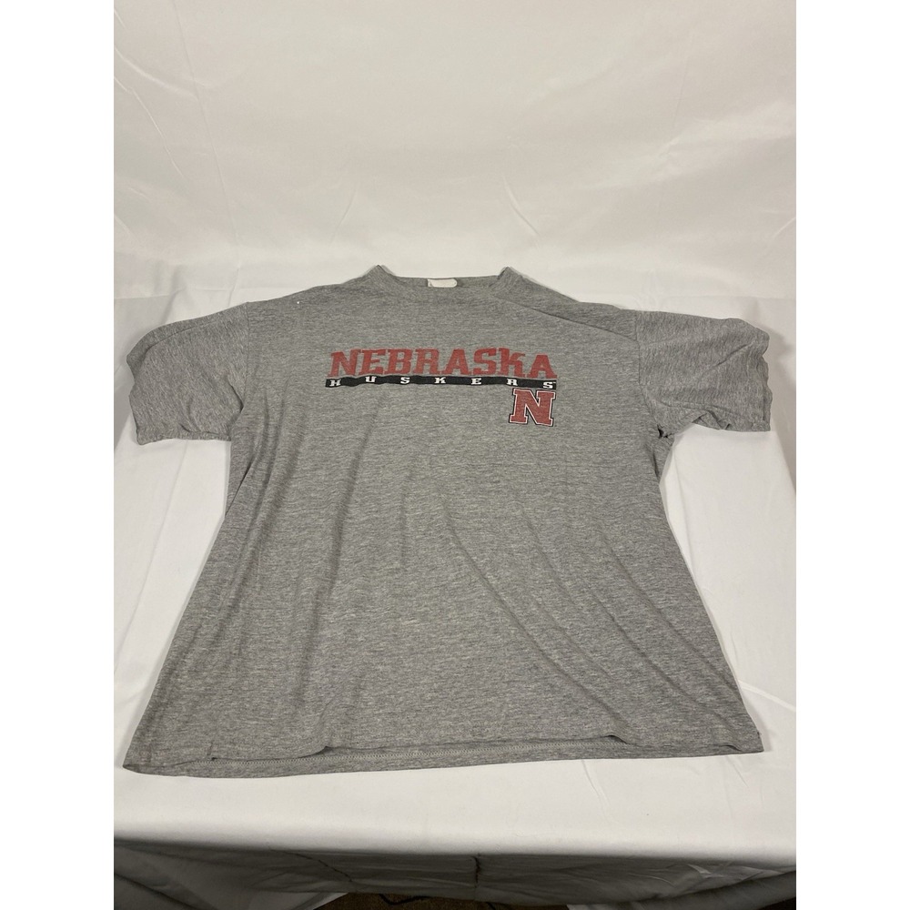 Nebraska Huskers T-Shirt Mens XL Gray Briar Creek Sportswear NCAA Fan Apparel